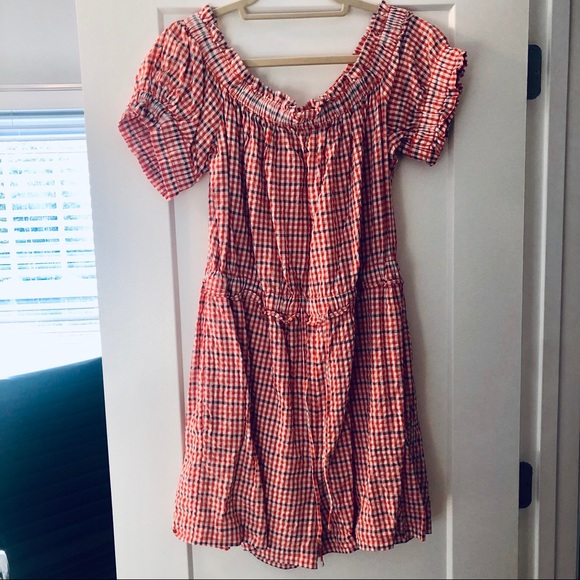 NWOT ANTHROPOLOGIE CHECKED ROMPER SIZE LARGE - Picture 5 of 9